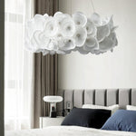 Handcrafted Metal Rose Hydrangea Chandelier for Living Room, Bedroom, and Dining Room