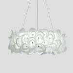 Handcrafted Metal Rose Hydrangea Chandelier for Living Room, Bedroom, and Dining Room