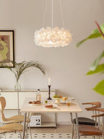Handcrafted Metal Rose Hydrangea Chandelier for Living Room, Bedroom, and Dining Room
