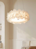 Handcrafted Metal Rose Hydrangea Chandelier for Living Room, Bedroom, and Dining Room