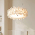 Handcrafted Metal Rose Hydrangea Chandelier for Living Room, Bedroom, and Dining Room