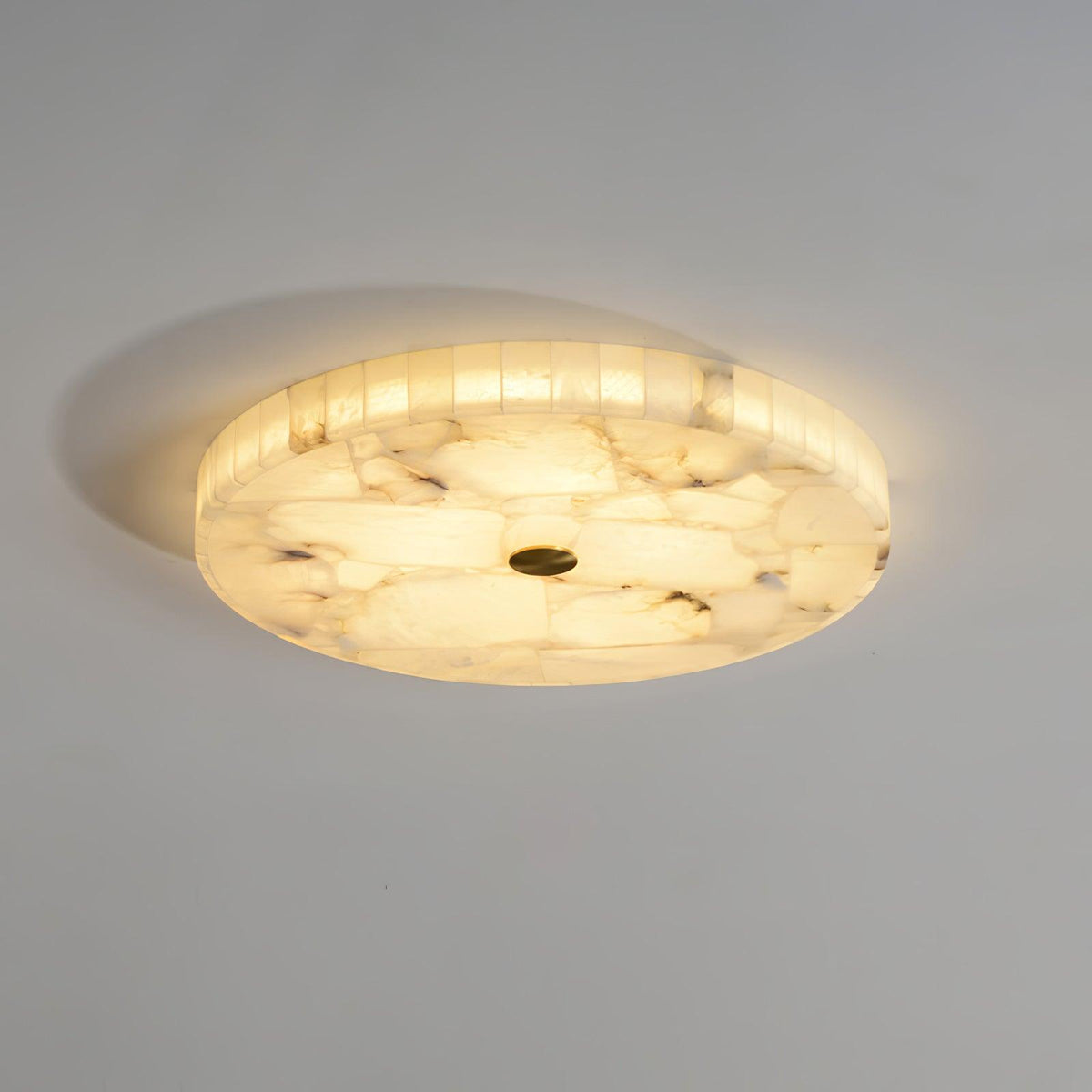 Round Alabaster Ceiling Lamp