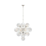 Rufus Chandelier 10-Light Modern Brass Crystal Glass Chandelier for Dining Room Living Room