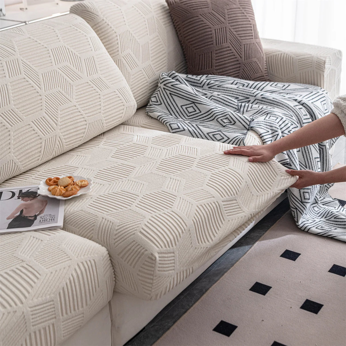 TheCarGoods Geometric Boho Sofa Cover