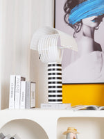 Shogun Table Lamp - Modern Geometric Metal Desk Lamp for Bedroom, Living Room & Office