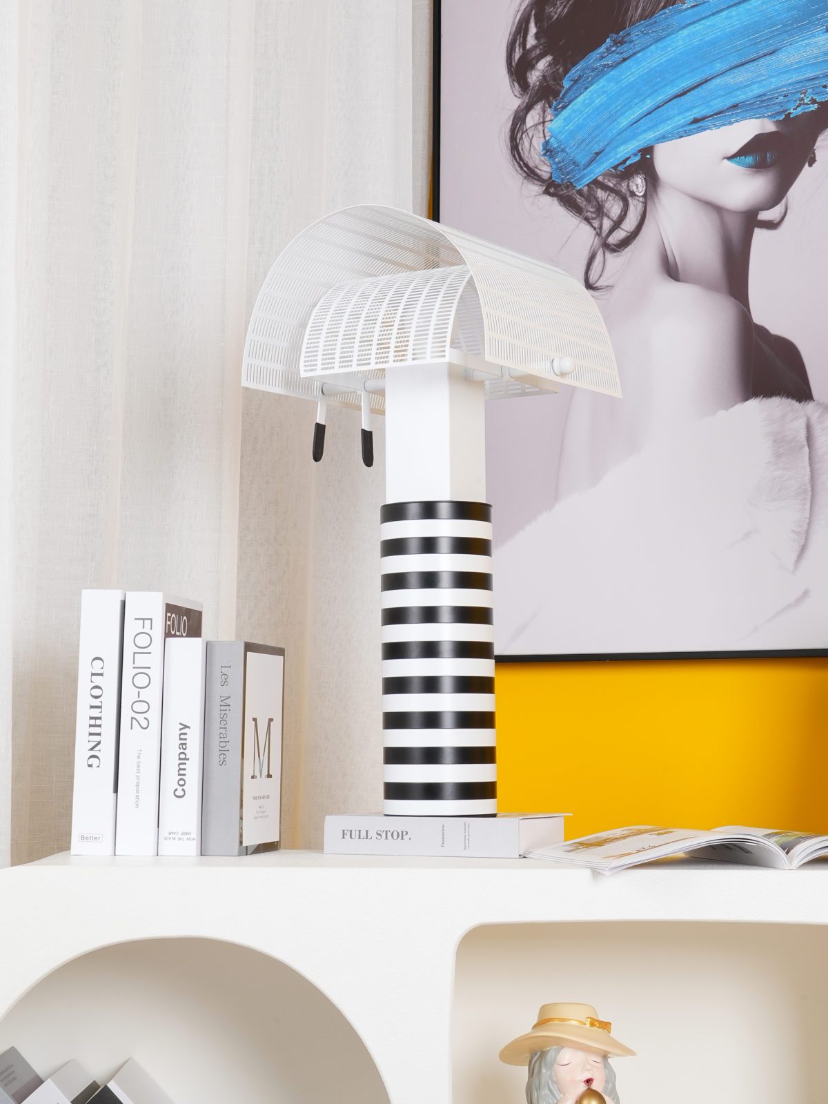 Shogun Table Lamp - Modern Geometric Metal Desk Lamp for Bedroom, Living Room & Office