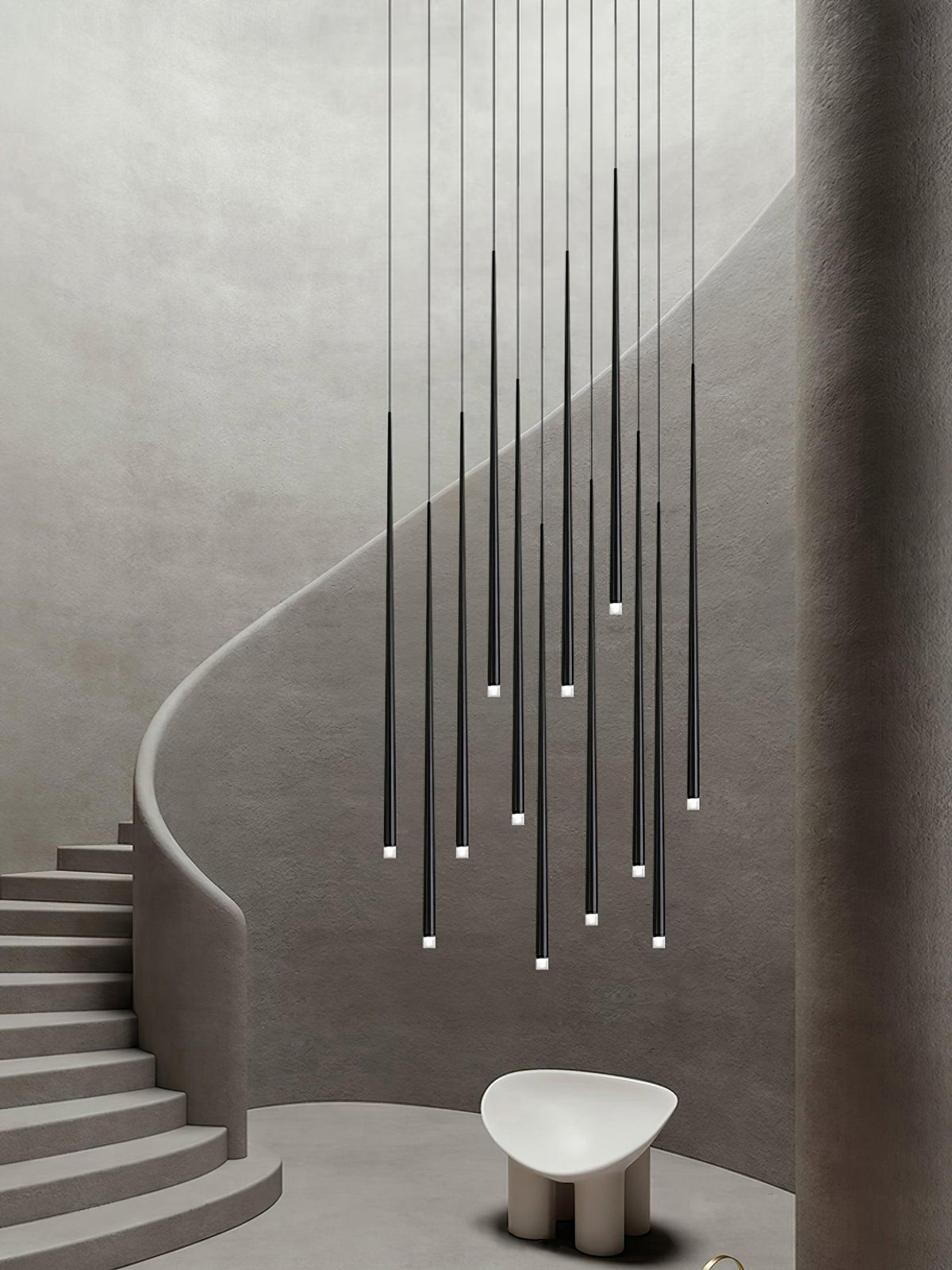 Slender Cone Chandelier