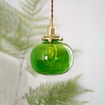 small-retro-handmade-glass-pendant-light