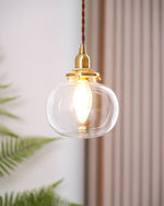 small-retro-handmade-glass-pendant-light