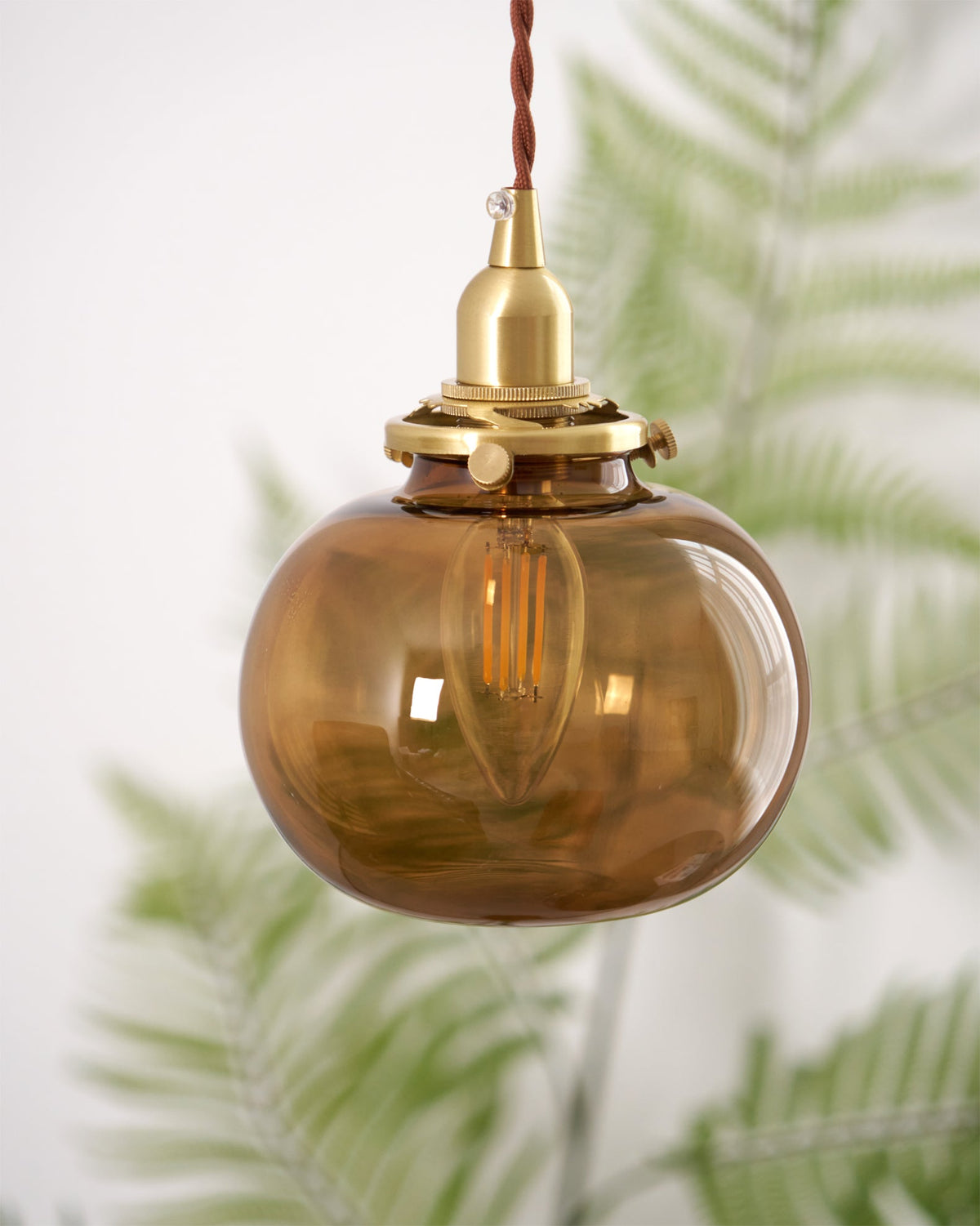 small-retro-handmade-glass-pendant-light