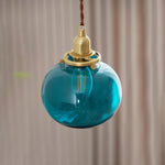 small-retro-handmade-glass-pendant-light