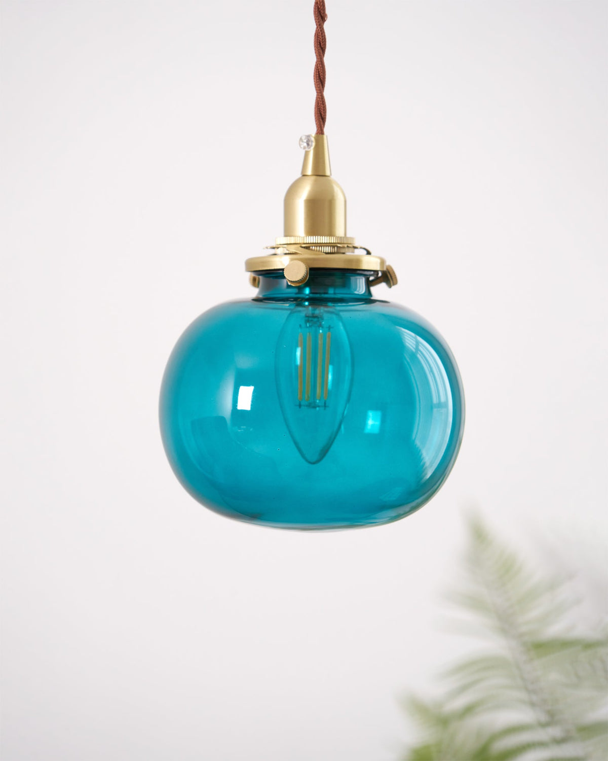 small-retro-handmade-glass-pendant-light