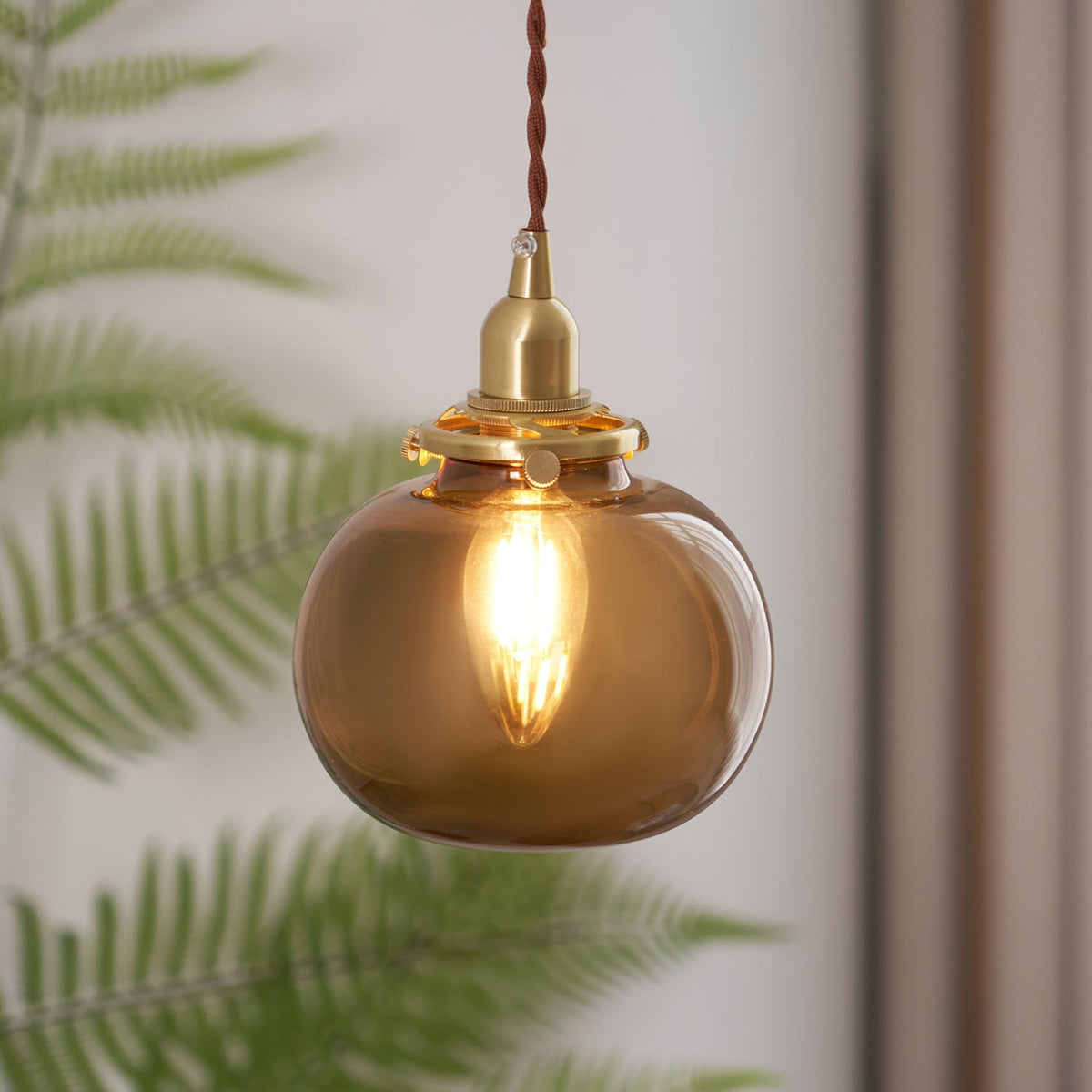 small-retro-handmade-glass-pendant-light