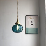 small-retro-handmade-glass-pendant-light
