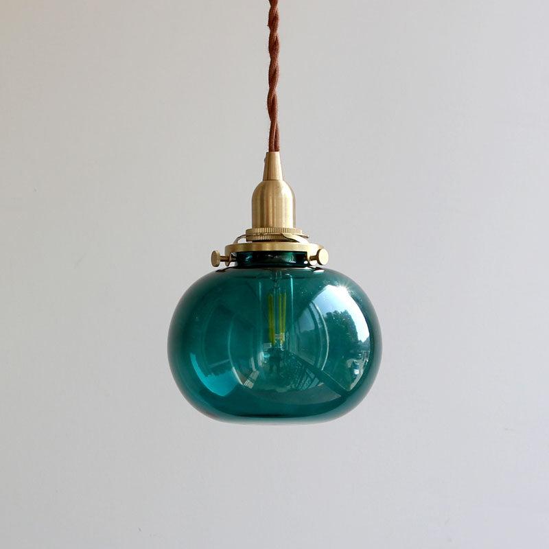 small-retro-handmade-glass-pendant-light