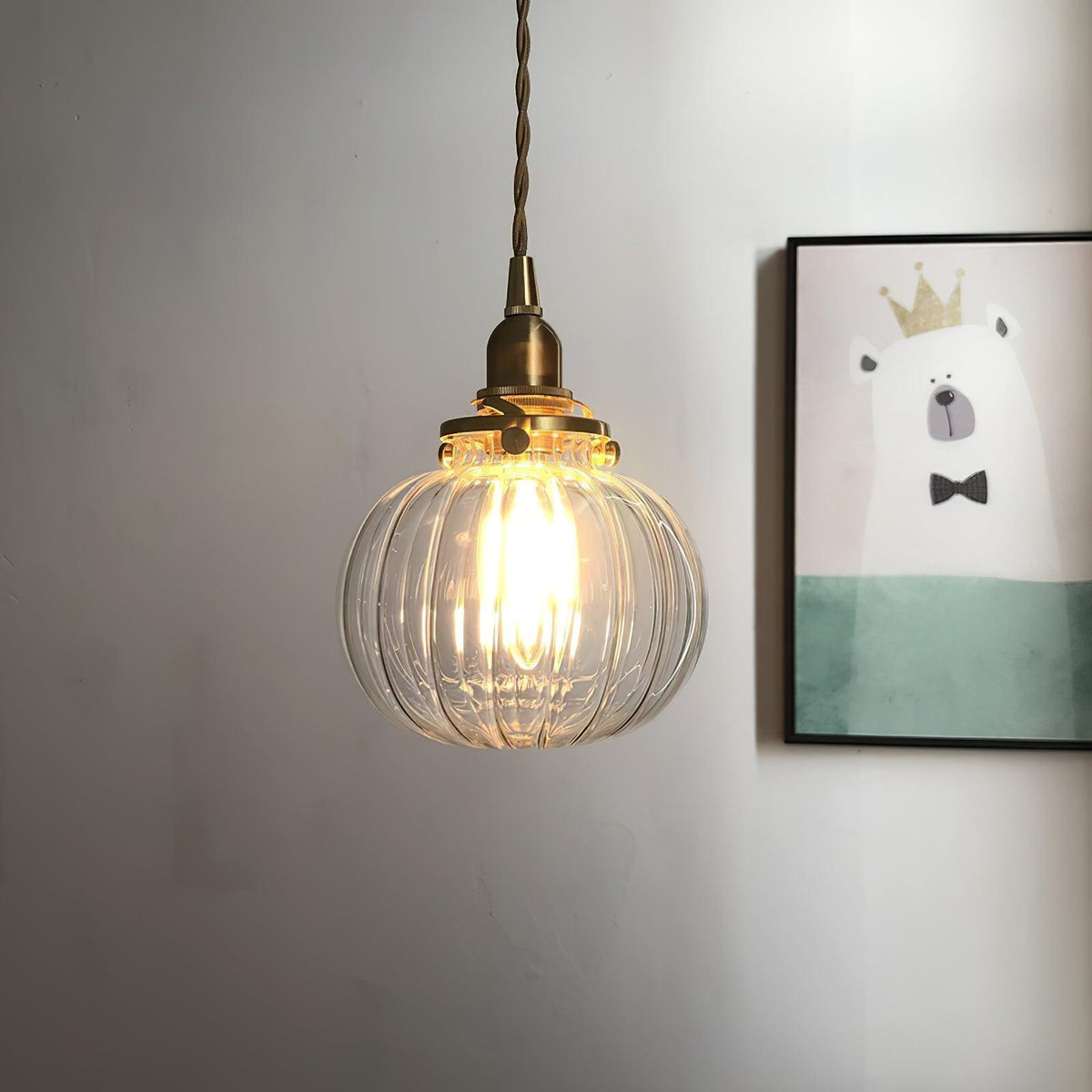 small-retro-handmade-glass-pendant-light