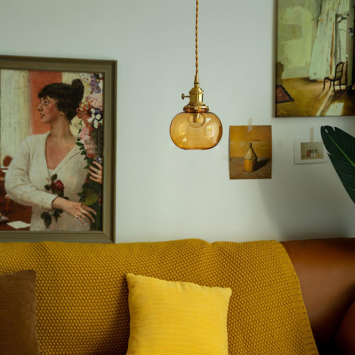small-retro-handmade-glass-pendant-light