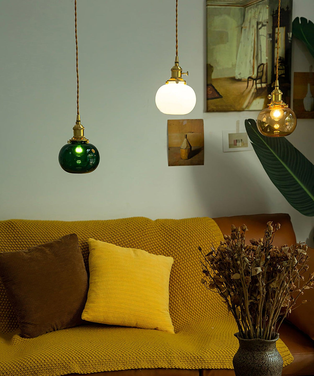 small-retro-handmade-glass-pendant-light