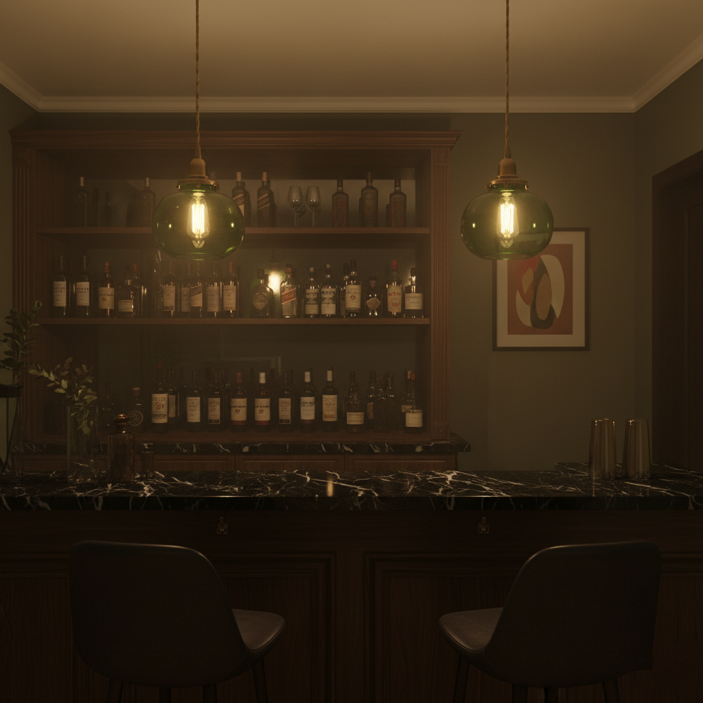 small-retro-handmade-glass-pendant-light