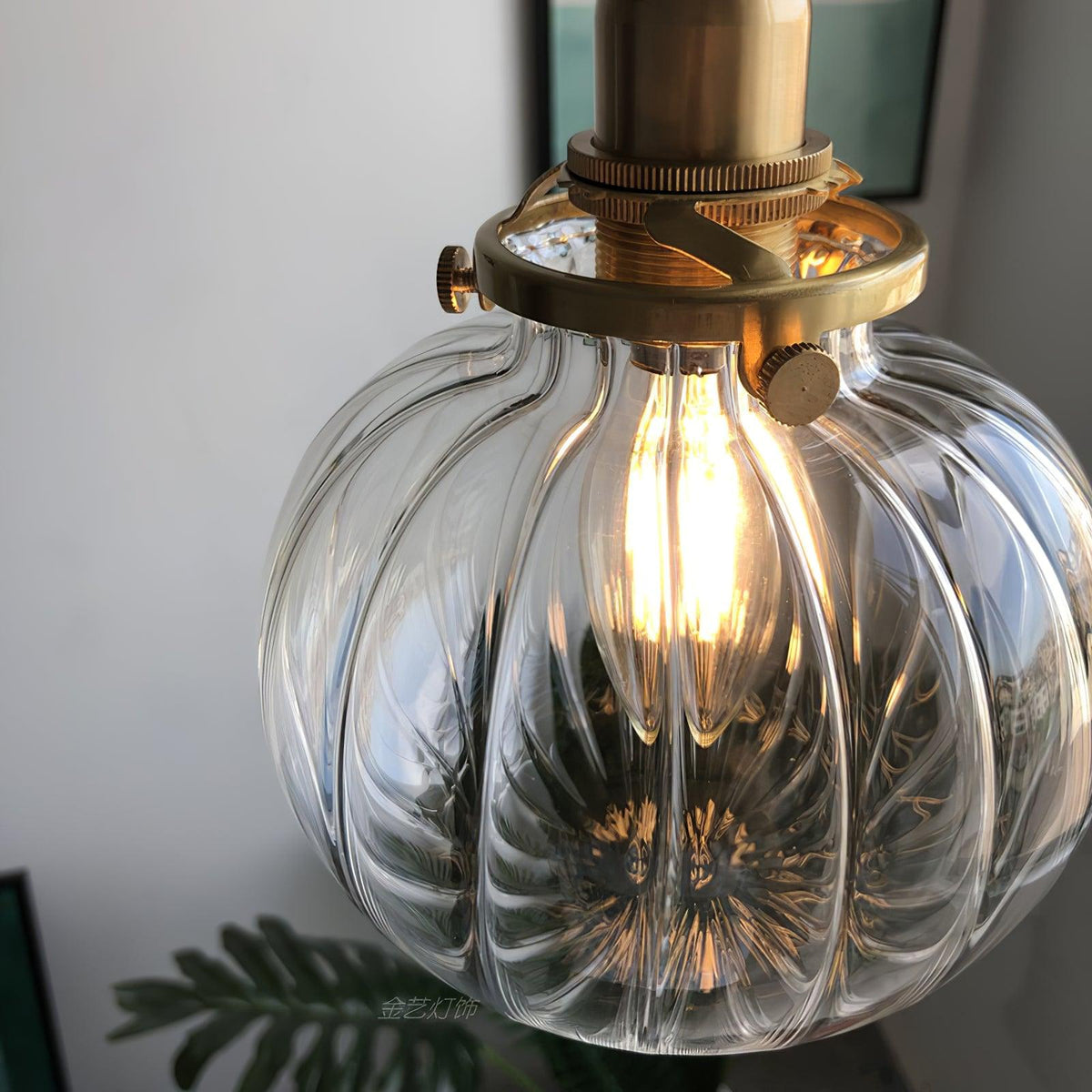 small-retro-handmade-glass-pendant-light