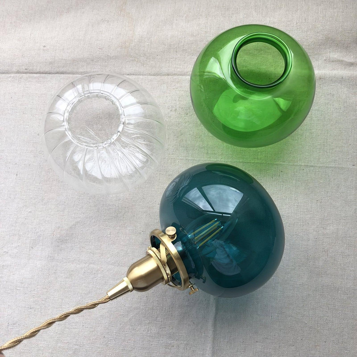small-retro-handmade-glass-pendant-light