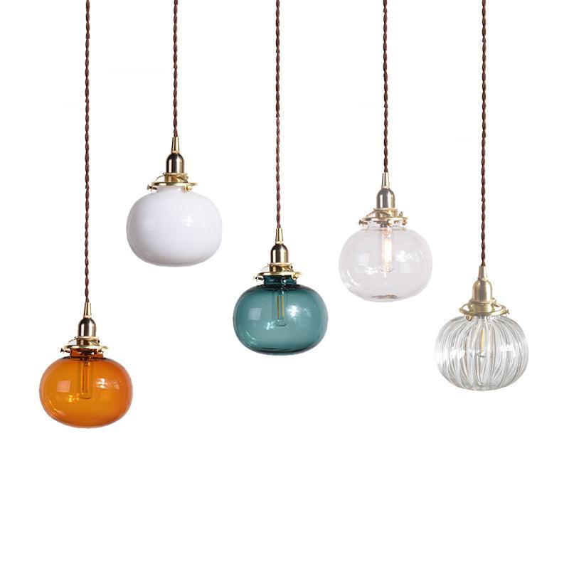 small-retro-handmade-glass-pendant-light