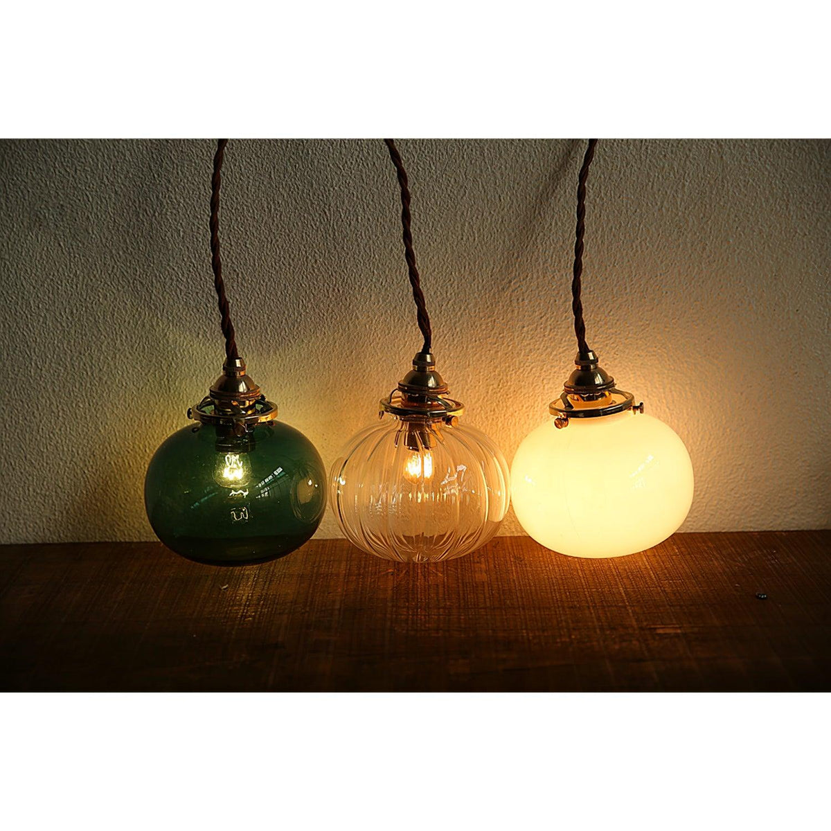 small-retro-handmade-glass-pendant-light