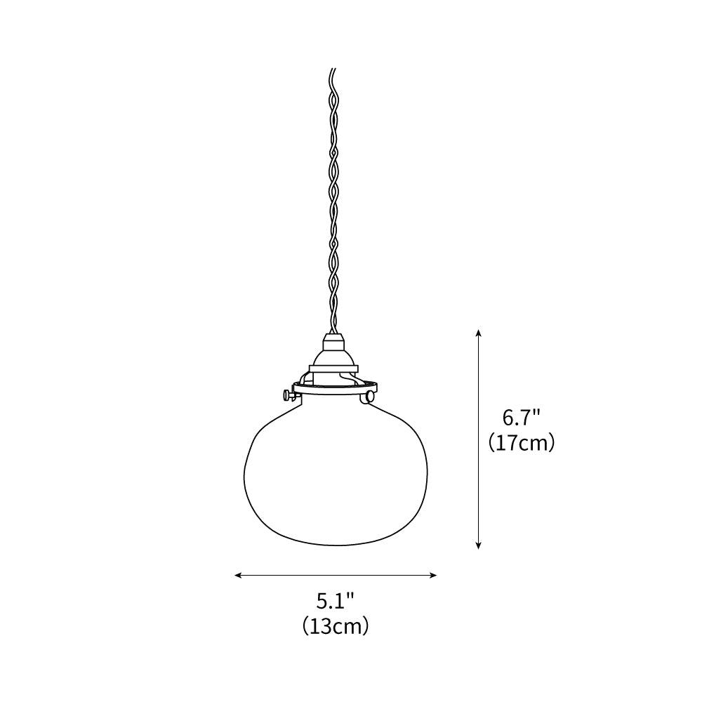small-retro-handmade-glass-pendant-light