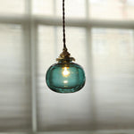small-retro-handmade-glass-pendant-light