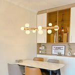 Modern Glass Ball Chandelier Luxury Dining Room Lighting