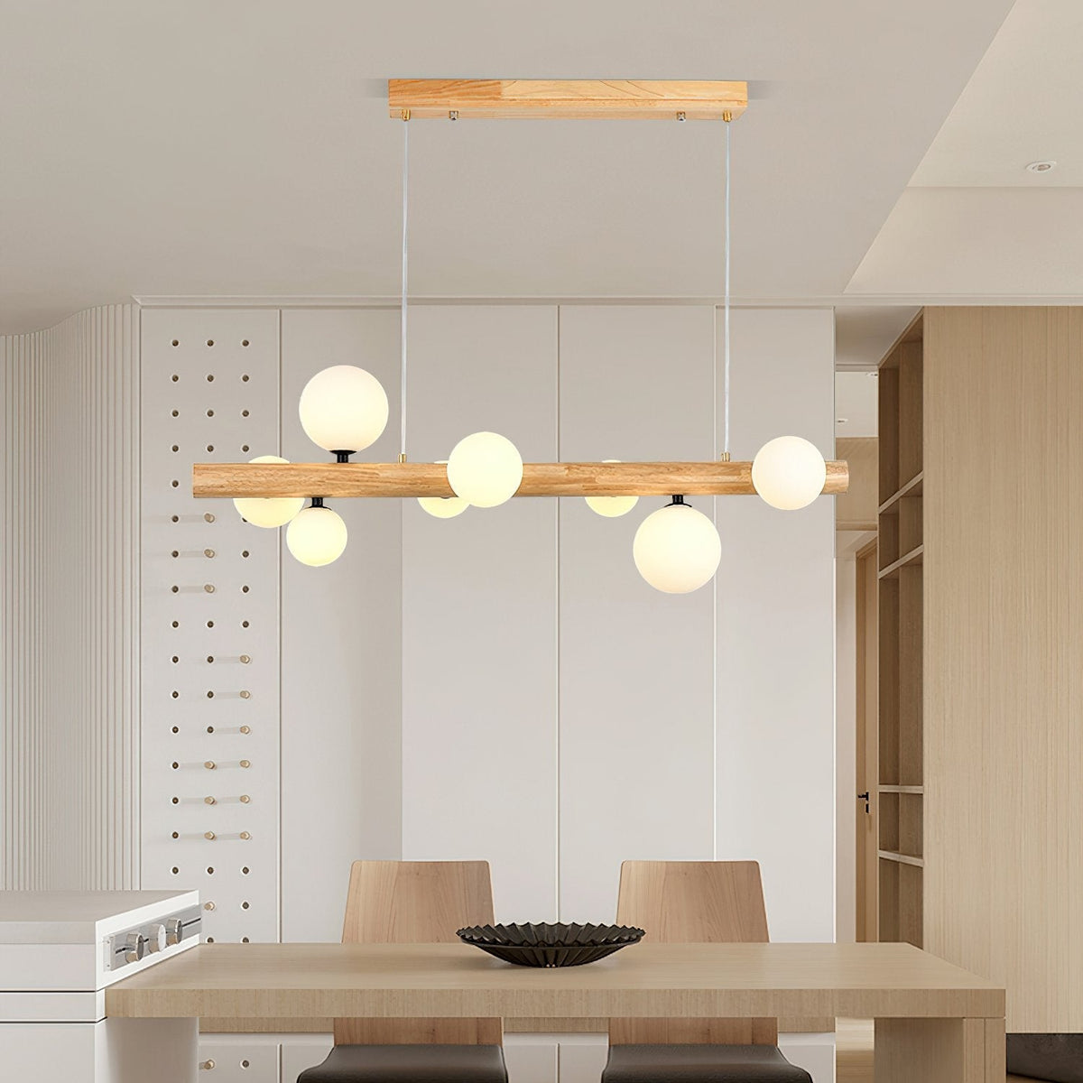 Modern Glass Ball Chandelier Luxury Dining Room Lighting