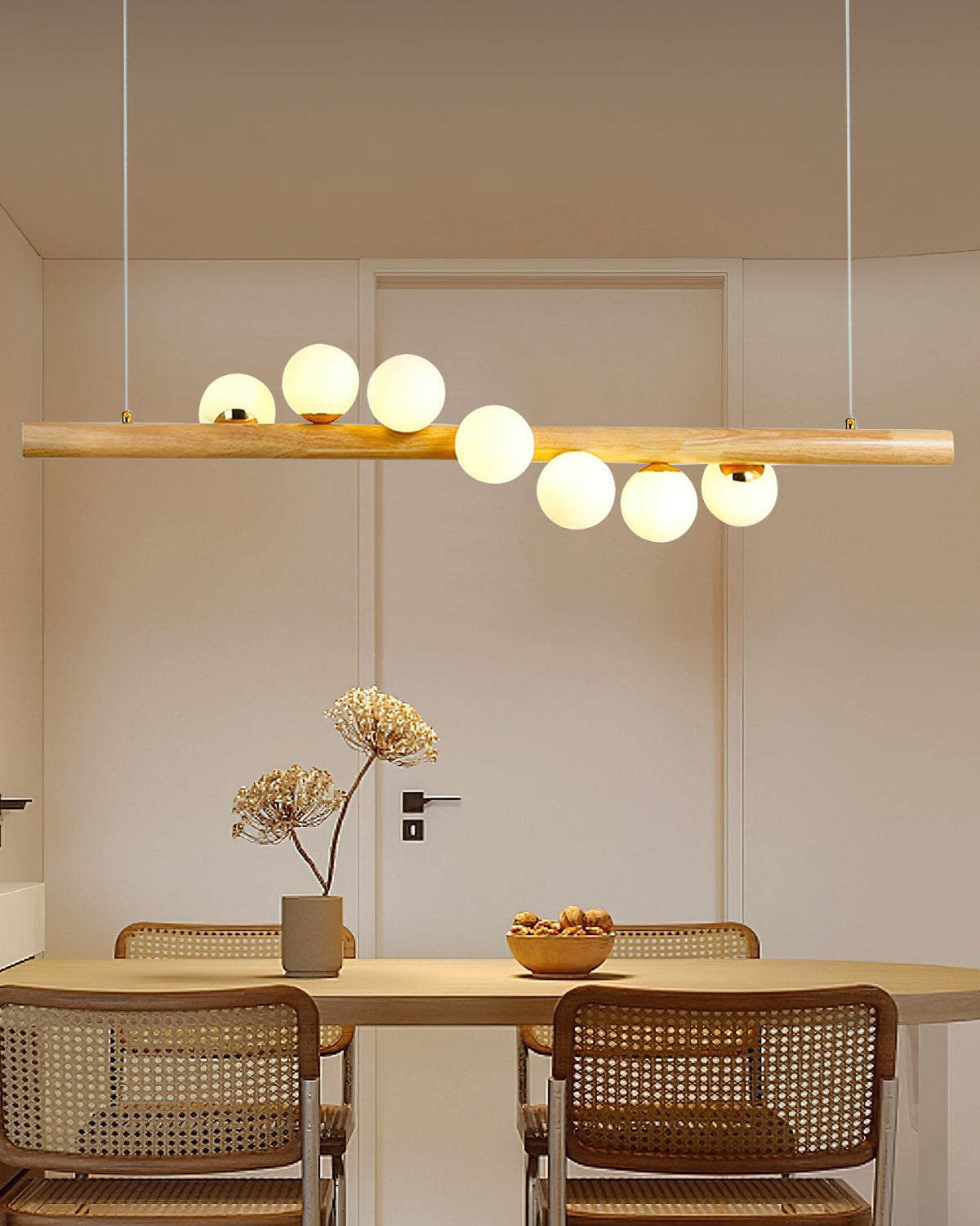 Modern Glass Ball Chandelier Luxury Dining Room Lighting