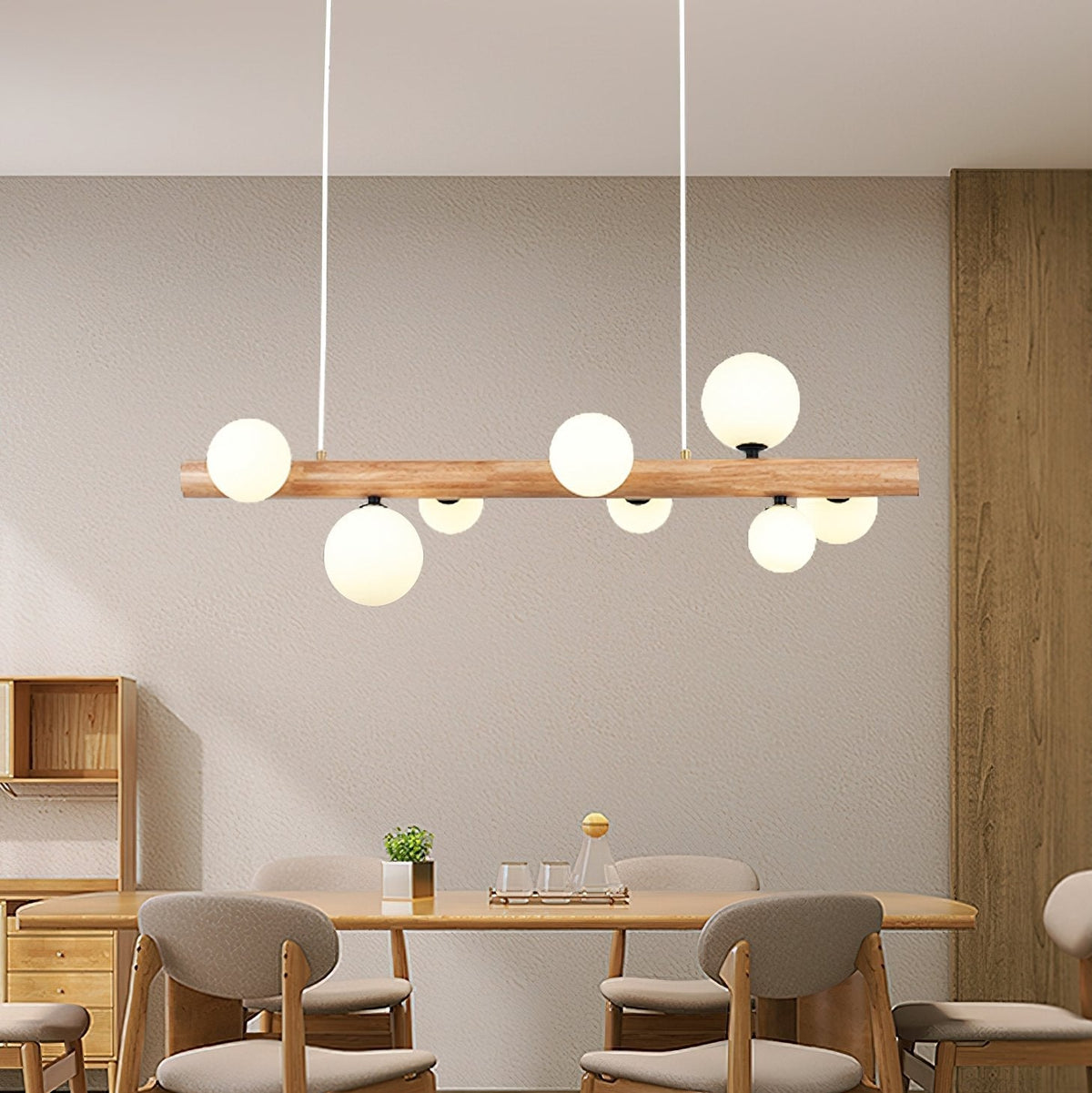 Modern Glass Ball Chandelier Luxury Dining Room Lighting