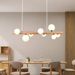 Modern Glass Ball Chandelier Luxury Dining Room Lighting