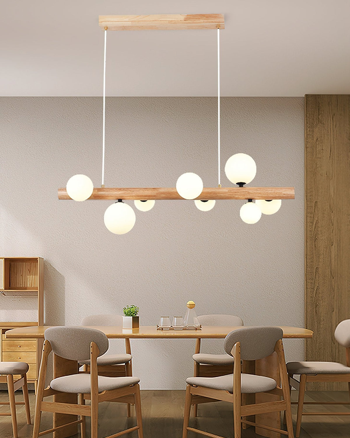 Modern Glass Ball Chandelier Luxury Dining Room Lighting