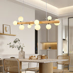 Modern Glass Ball Chandelier Luxury Dining Room Lighting