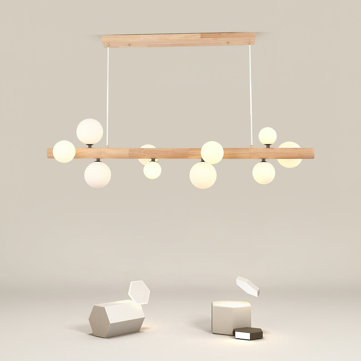 Modern Glass Ball Chandelier Luxury Dining Room Lighting