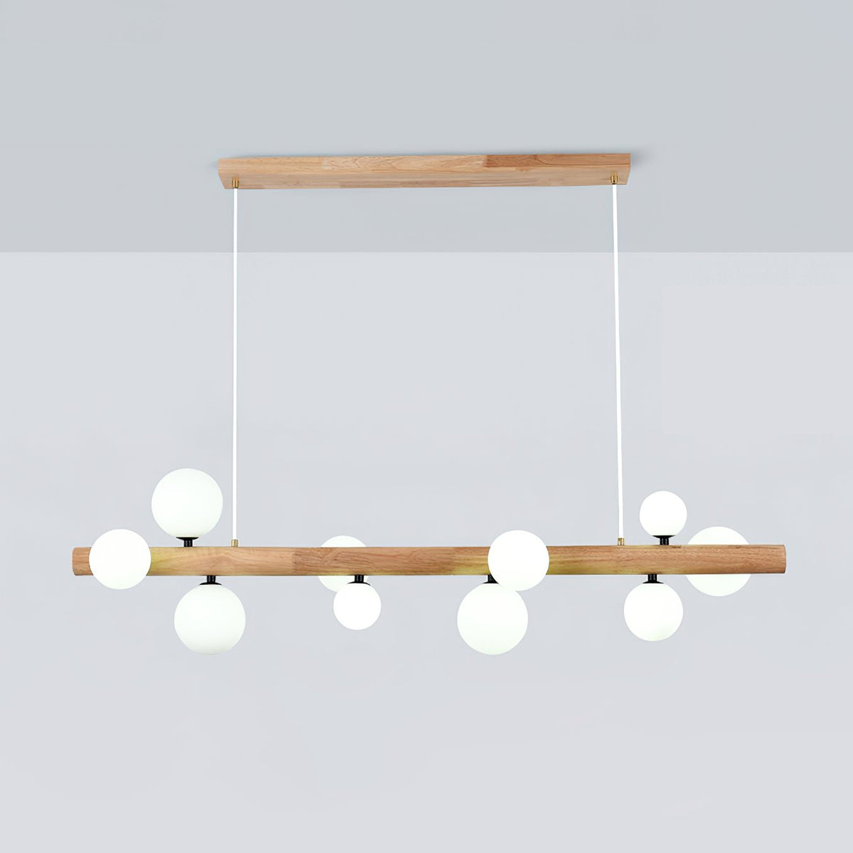 Modern Glass Ball Chandelier Luxury Dining Room Lighting