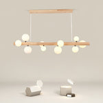 Modern Glass Ball Chandelier Luxury Dining Room Lighting