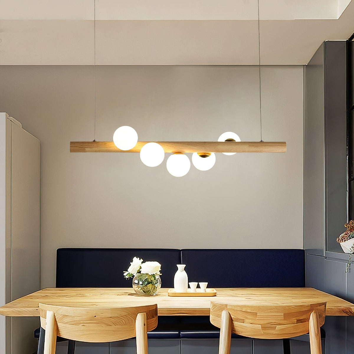 Modern Glass Ball Chandelier Luxury Dining Room Lighting
