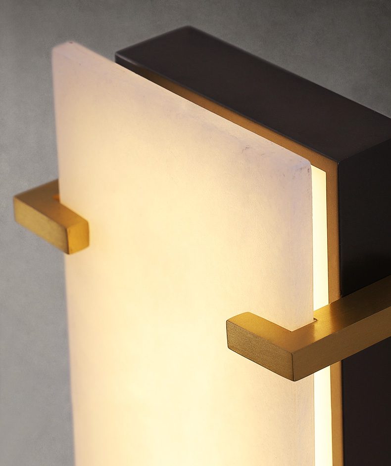 Modern Alabaster LED Wall Sconce | Luxury Bedroom Lighting