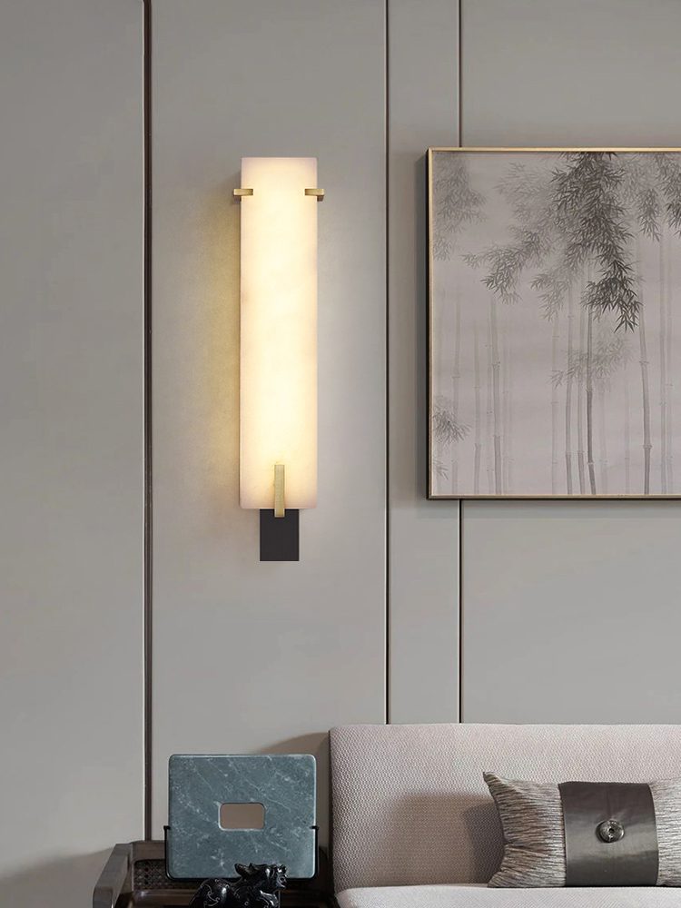 Modern Alabaster LED Wall Sconce | Luxury Bedroom Lighting