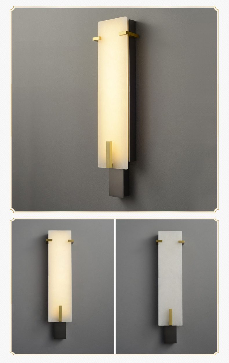 Modern Alabaster LED Wall Sconce | Luxury Bedroom Lighting
