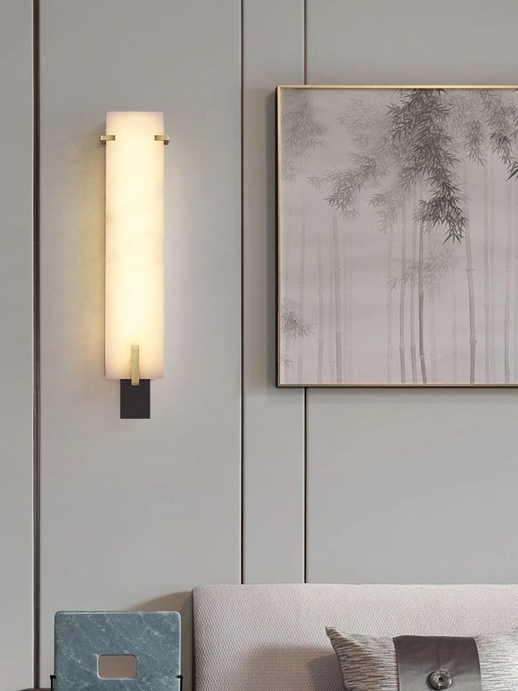 Modern Alabaster LED Wall Sconce | Luxury Bedroom Lighting