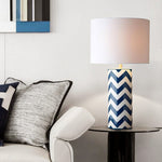 Striped Wave Ceramic Table Lamp