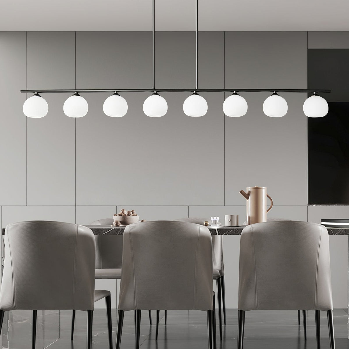 Telbix Marsten Modern Brass Chandelier for Dining Room and Kitchen Island