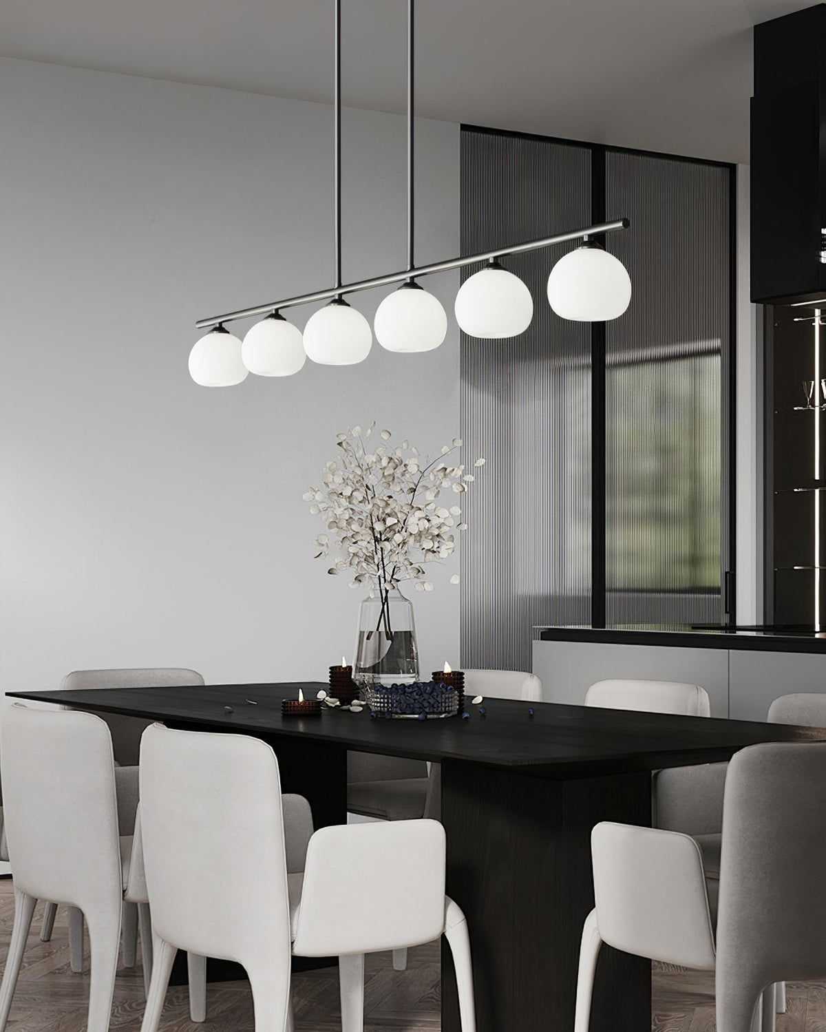 Telbix Marsten Modern Brass Chandelier for Dining Room and Kitchen Island