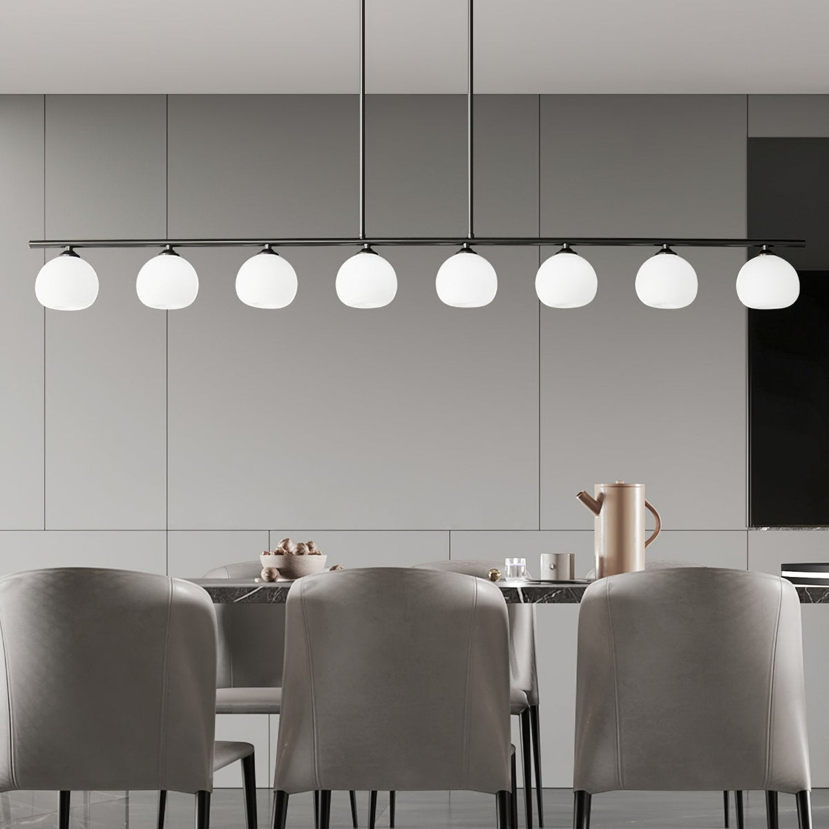 Telbix Marsten Modern Brass Chandelier for Dining Room and Kitchen Island