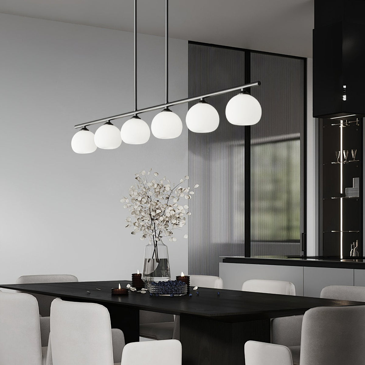 Telbix Marsten Modern Brass Chandelier for Dining Room and Kitchen Island