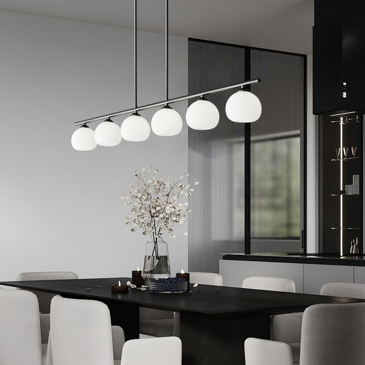 Telbix Marsten Modern Brass Chandelier for Dining Room and Kitchen Island